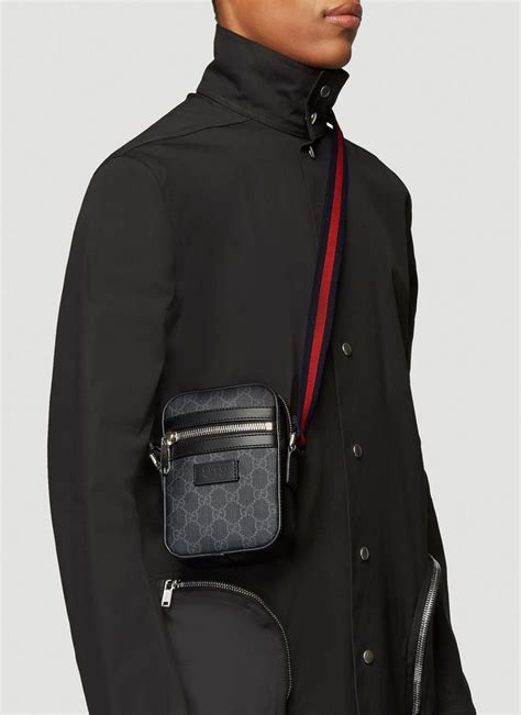 gucci cross bag mens|gucci shoulder bag men's black.